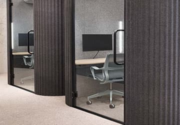 Mobiliario moderno para oficinas ejecutivas en tonos neutros
